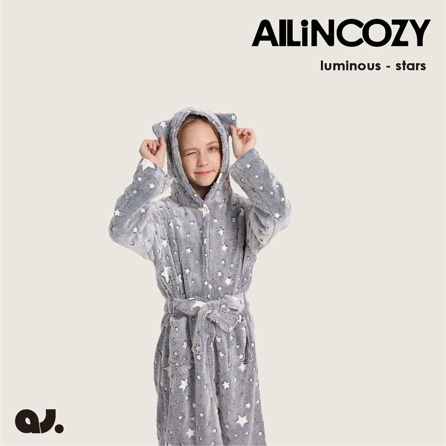 Glow in The Dark Kids Bathrobe