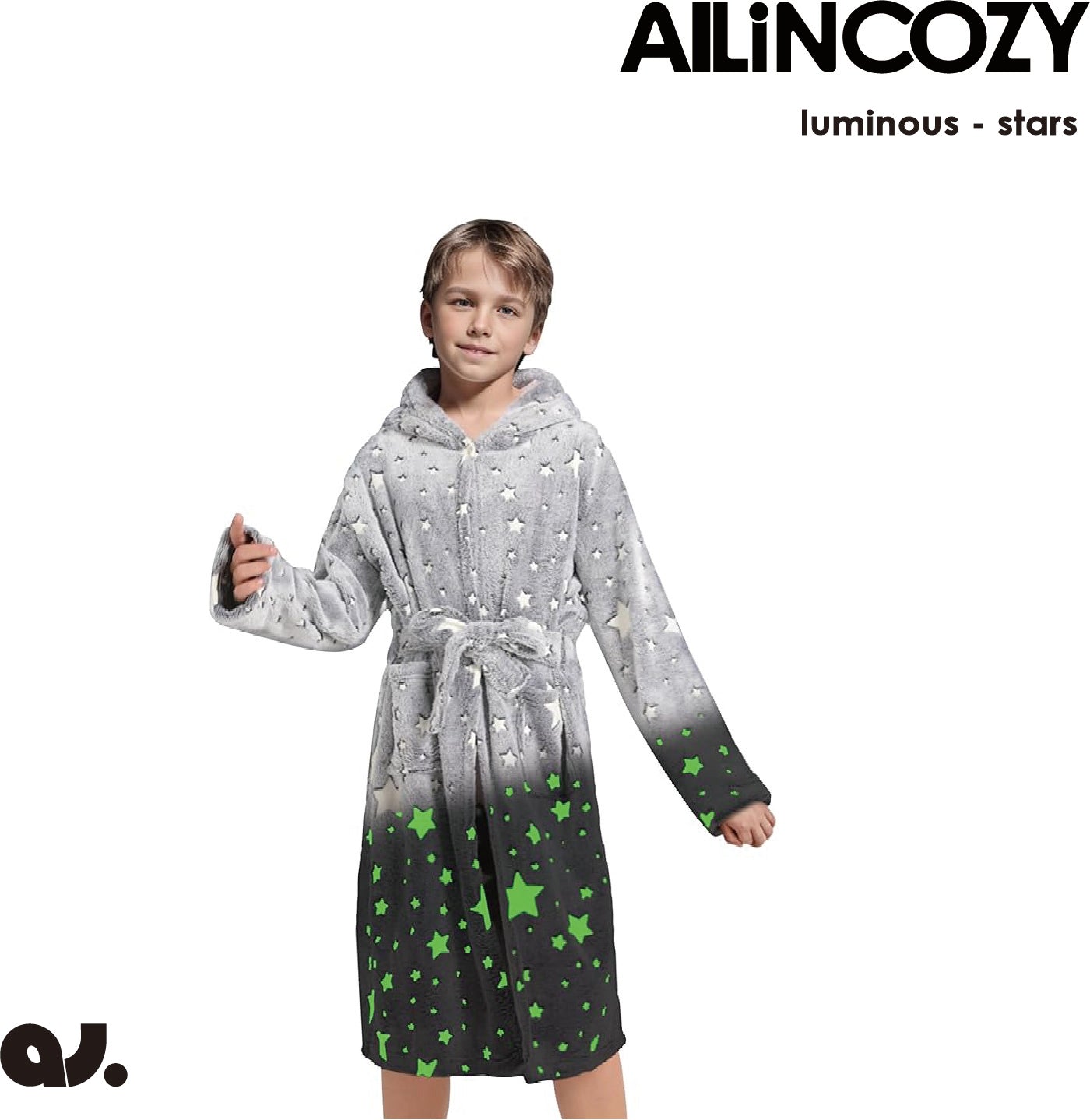 Glow in The Dark Kids Bathrobe