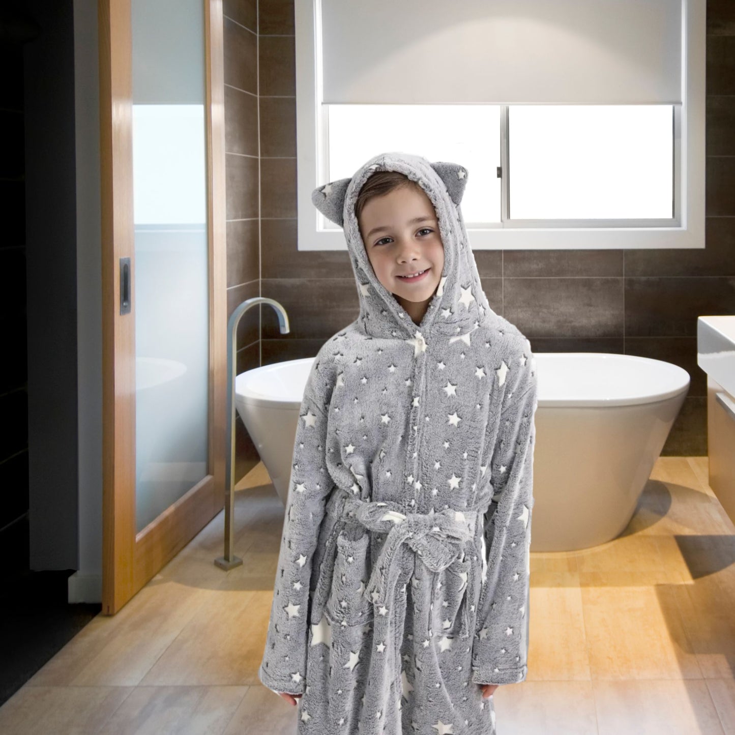 Glow in The Dark Kids Bathrobe