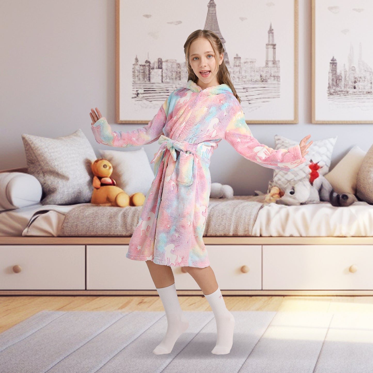 Glow in The Dark Kids Bathrobe